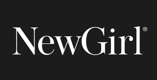 NewGirl logo with luxury background